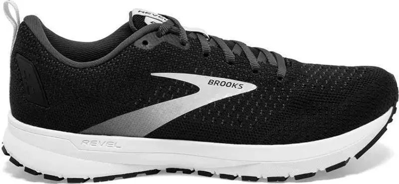 Brooks Men's Revel 4 - Black/Silver UK 11.5
